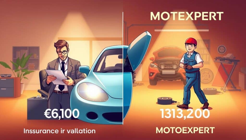 Ubezpieczyciel 6 100 EUR, a rzeczoznawca MOTOEXPERT 13 200 EUR