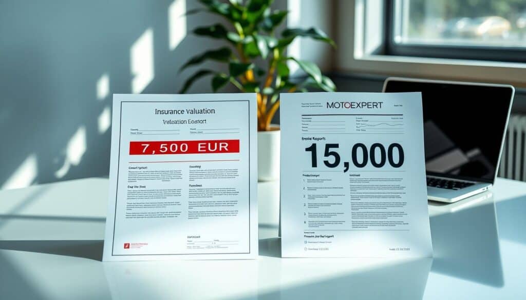 Ubezpieczyciel 7 500 EUR, a rzeczoznawca MOTOEXPERT 15 000 EUR