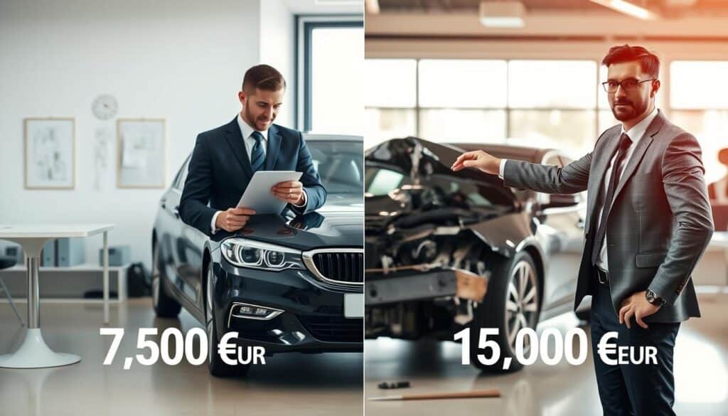 Ubezpieczyciel 7 500 EUR, a rzeczoznawca MOTOEXPERT 15 000 EUR