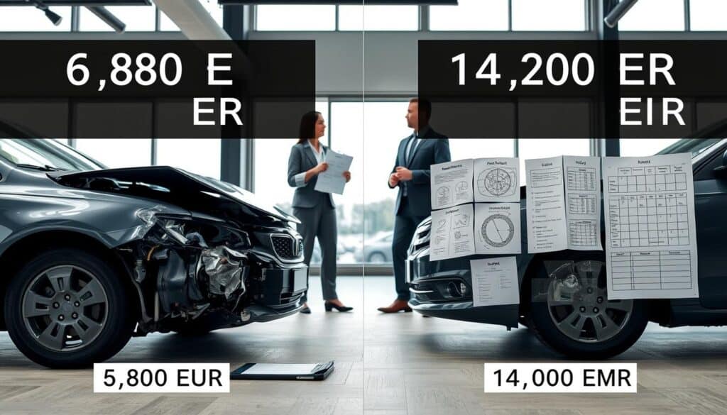 Ubezpieczyciel 6 800 EUR, a rzeczoznawca MOTOEXPERT 14 200 EUR
