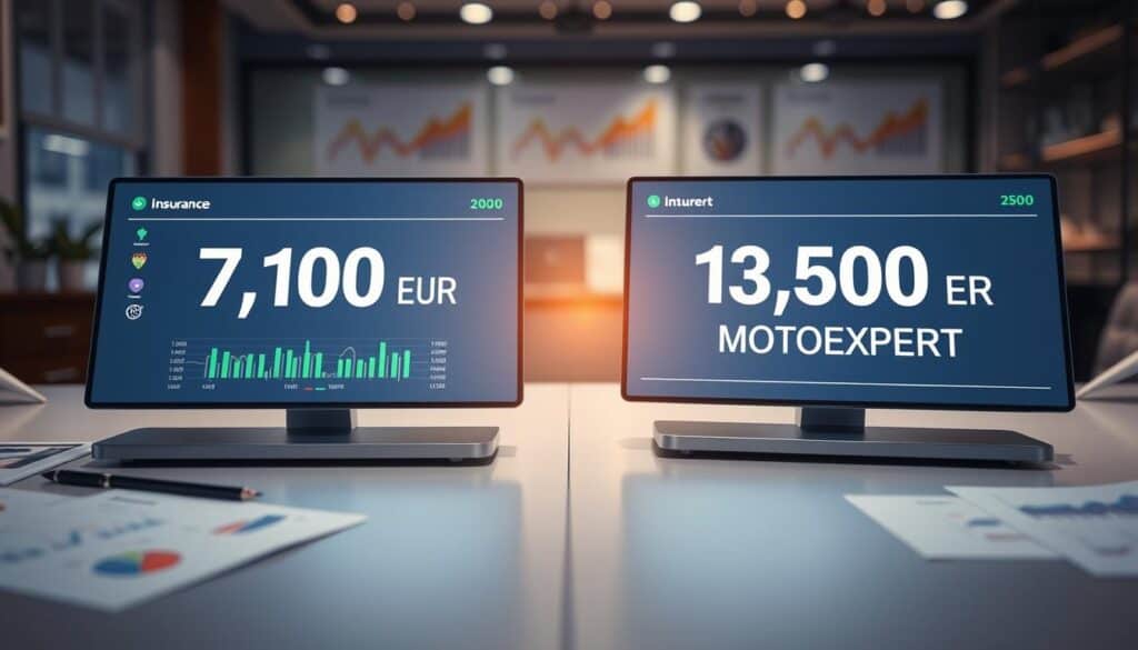 Ubezpieczyciel 7 100 EUR, a rzeczoznawca MOTOEXPERT 13 500 EUR