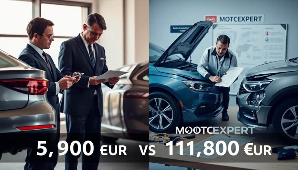 Ubezpieczyciel 5 900 EUR, a rzeczoznawca MOTOEXPERT 11 800 EUR
