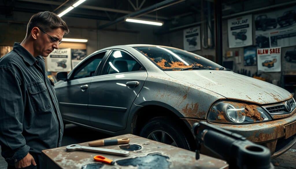 Auto po źle wykonanej usłudze