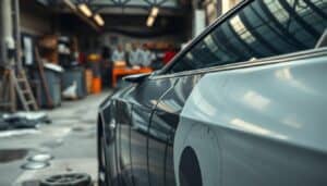 Auto po źle wykonanej usłudze lakierniczej